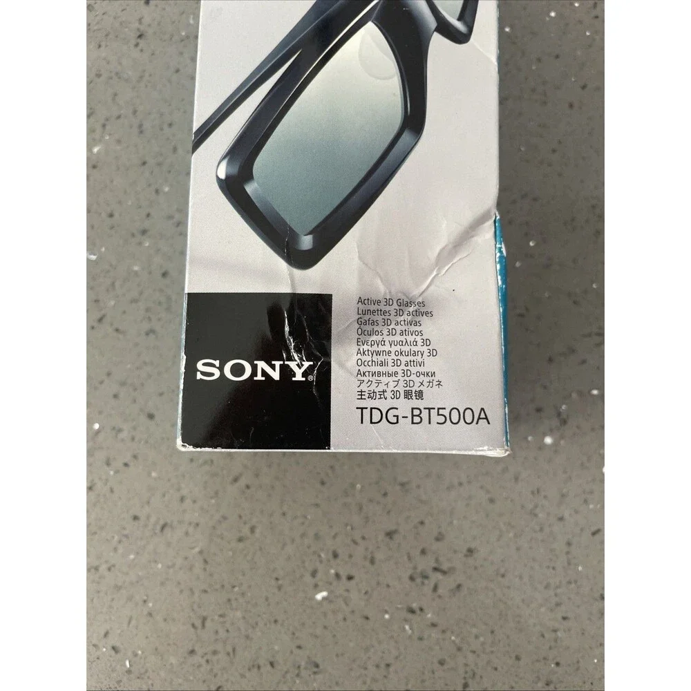 SONY TDG-BT500A 3D Glasses Active Shutter Method Bluetooth for Bravia Untested